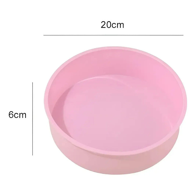 Molde Silicona Molde De Torta Molde De Silicona Mini Redondo Molde Flexible De Silicona Mini Moldes De Silicona... Multicolor / Pequeño 20cm