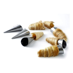 Pack X12 Cono Molde Para Cannoli Cachito Croissant Pan Danes Gris