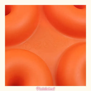 Moldes Silicona Donas Moldes De Silicona Donuts Molde Dona Bandeja De Silicona Apta Para Bagels Moldes Antiadherentes De... Naranja