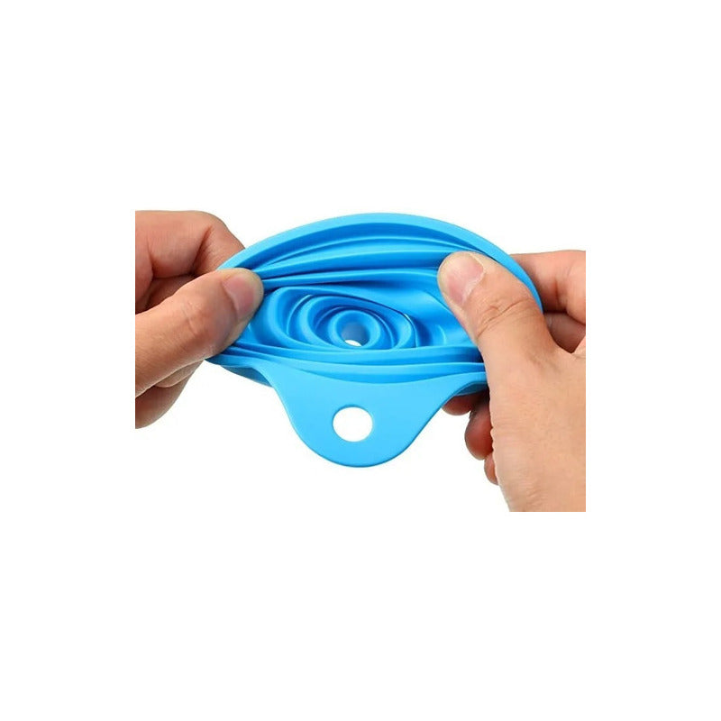 Embudo Plastico Embudo De Silicona Plegable Embudos Plegable Azul