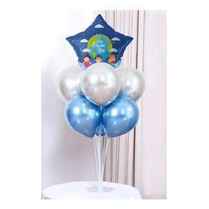 Set De Decoracion Soporte De Globos Base Para Globos Azul