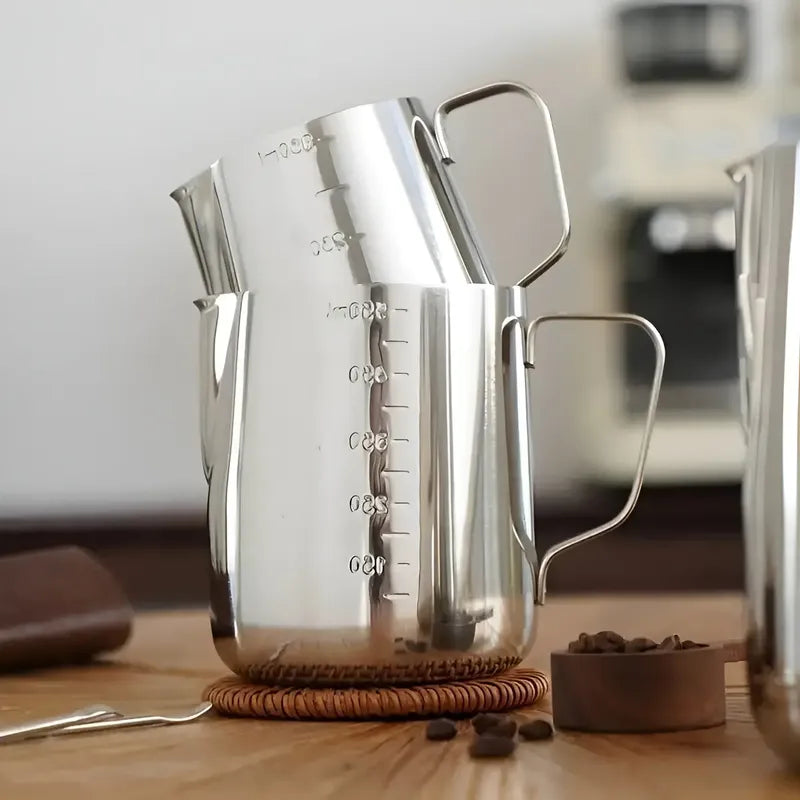 Jarra Leche Acero Lechero Barista Espumador De Leche 550ml Utensilio Barista Profesional Jarra Para Espumar Leche Jarra Para Cafetería Jarra Para Café Jarra Para Vaporizar Leche Pasteleriuscl
