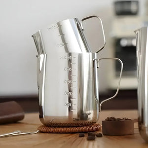 Jarra Leche Acero Lechero Barista Espumador De Leche 550ml Utensilio Barista Profesional Jarra Para Espumar Leche Jarra Para Cafetería Jarra Para Café Jarra Para Vaporizar Leche Pasteleriuscl