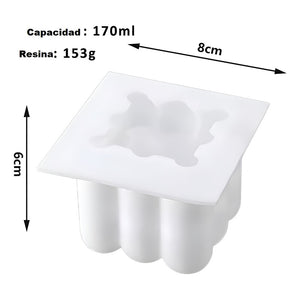 2 Molde Resina Molde Jabones Moldes Para Hacer Velas Burbuja