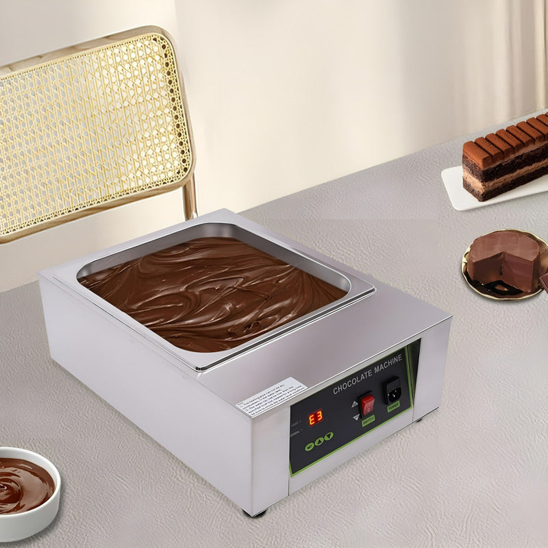 Maquina De Chocolates Olla Fondue Olla Para Fundir Chocolate Plateado