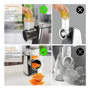 Rallador De Queso Rallador Queso Rallador Multiusos 250w Negro