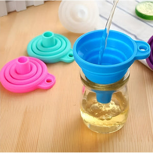 Embudo Plastico Embudo De Silicona Plegable Embudo Multiuso