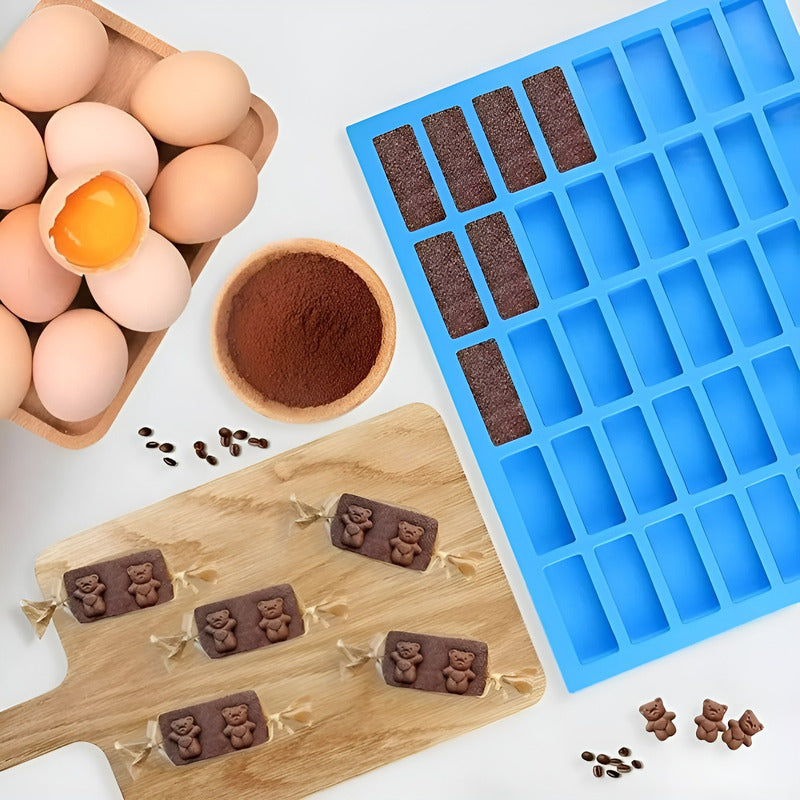 Moldes Silicona Barra Chocolate Moldes Hielo Molde Jabon  Azul