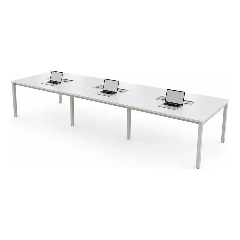 Mueble Ejecutivo Escritorio Oficina 6 Personas 3.60x1.20cm Blanco