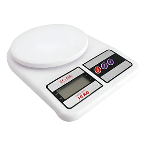 Balanza Pesa Digital Para Alimentos Cocina Chef Comercio Capacidad Máxima 10 Kg Color Blanco