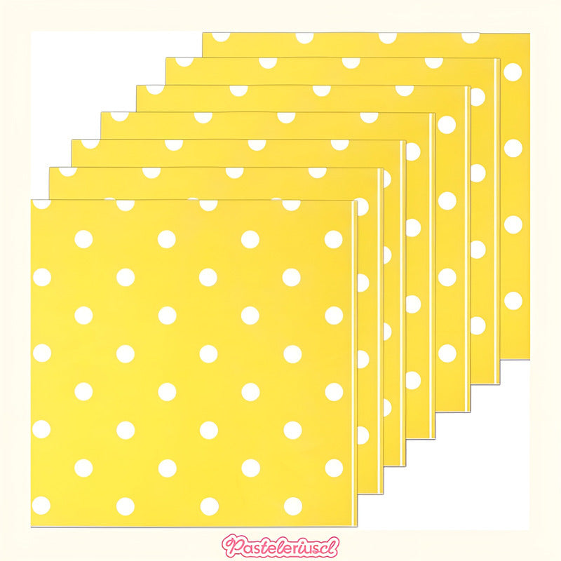 Servilletas Desechables Platos De Papel Suministro De Fiesta Amarillo