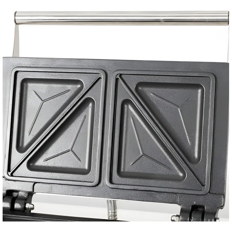 Sandwicheras Maquina Para Sandwiches Sanduchera Doble 1500w Color Plateado / Sandwicheras Doble