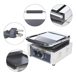 Sandwichera Industrial Maquina Para Sandwiches Panini 2200w Plateado / Sandwicheras Grill Lisa