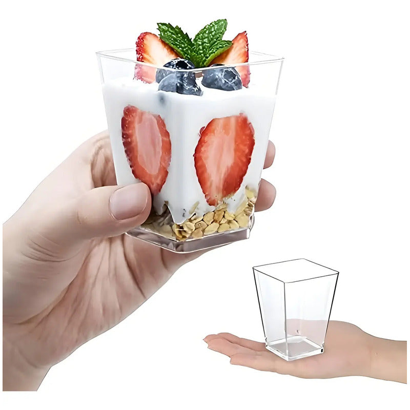 20 Vasos Para Postres Set De Vasos Shot Postres C/tapa 220ml Vasos Acrilico Vaso Para Fiesta Vaso Para Shot De Postres Vaso Postres Vasos Con Tapa Para Postre Vaso Shot Postre Decoracion Pasteleriuscl