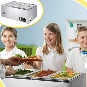 Chafer Buffet Electrico Baño Maria Bufetera 3 Depositos 5.5l