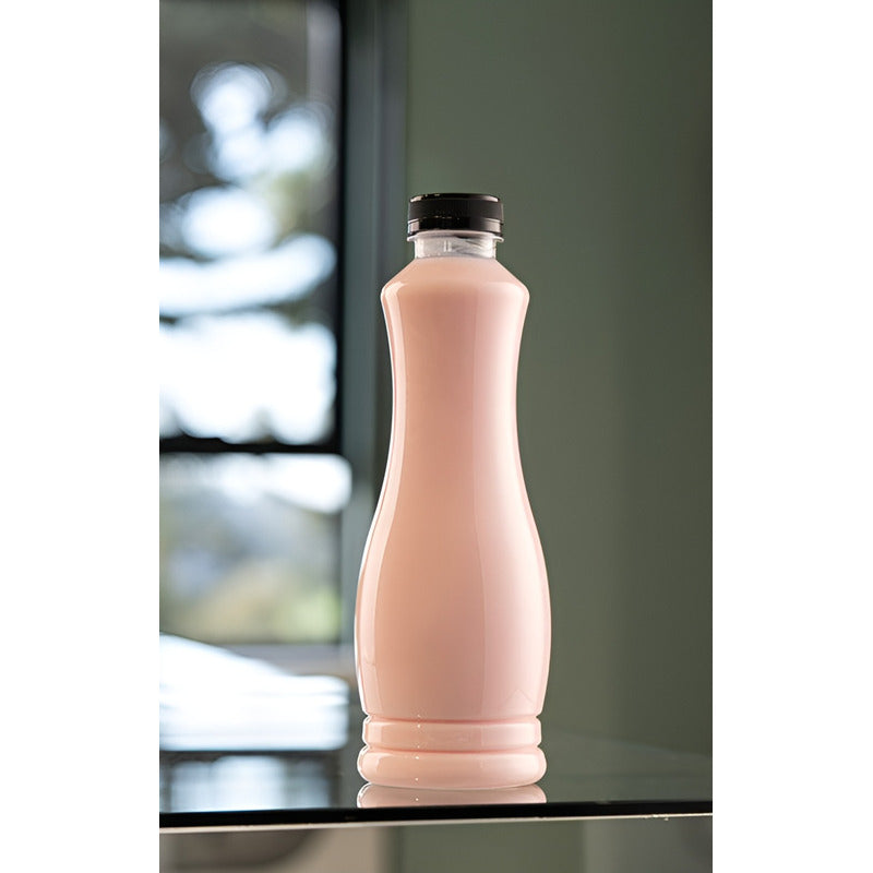 Set 12 Botellas Plasticas Transparentes Botella C/tapa 800ml Transparente