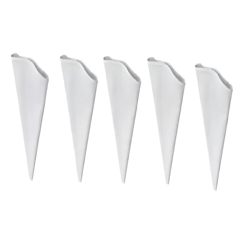 Pack X5 Manga Pastelera Profesional Tela Mangas De Tela 40cm Bolsas De Tela Reutilizables Para Decoración De Pasteles... Blanco
