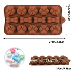 Moldes Reposteria Molde Silicona Molde Helados Mascotas Multicolor/ Moldes De Chocolate / Molde Mascotas