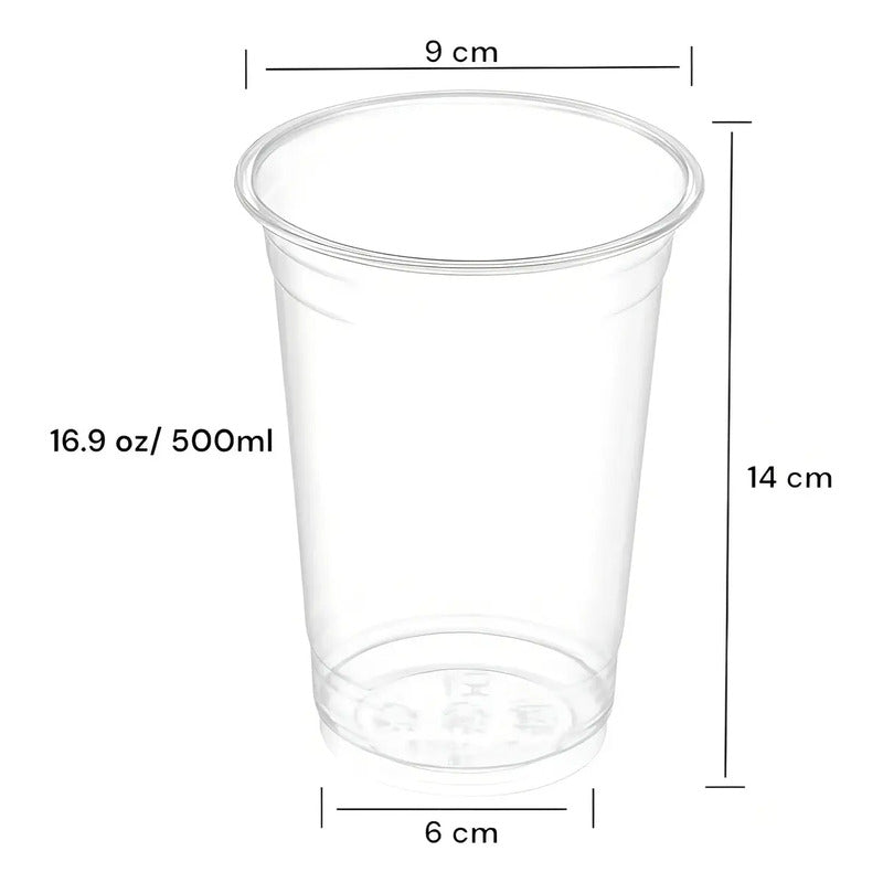 50 Vaso Plastico Desechable Vasos Transparentes 16oz 500ml Transparente Vasos Plásticos Vasos Desechables Vasos Para Bebidas Frías Vasos Para Frappé Vasos Grande Juego De Vasos Plasticos Pasteleriuscl