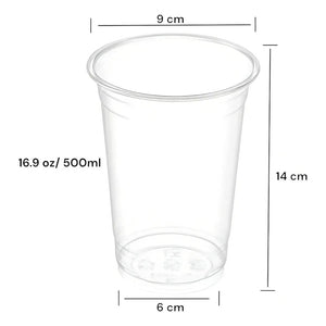 50 Vaso Plastico Desechable Vasos Transparentes 16oz 500ml Transparente Vasos Plásticos Vasos Desechables Vasos Para Bebidas Frías Vasos Para Frappé Vasos Grande Juego De Vasos Plasticos Pasteleriuscl