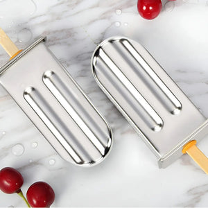 Molde Helados Moldes Reposteria Molde Helado Paletas 10cav Moldes Helados Utensilios Reposteria Moldes De Acero... Plateado