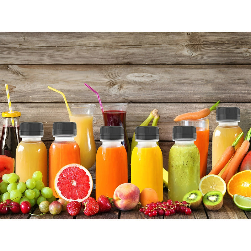 12 Botella Plasticas Transparentes Botellas Con Tapa 300ml Trasnparente