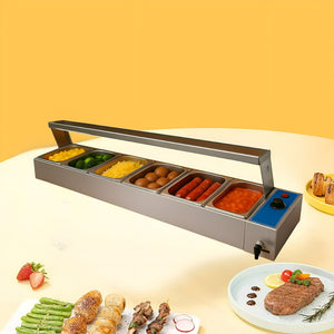 Chafer Bufetera Baño Maria Electrico Buffet 6 Depositos 7l Buffetera 6 Depositos 7l