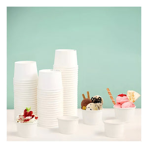 100 Vasos Polipapel Pote Helado Vasos Desechables Helado 6oz Vasos Polipapel Desechables Vasos Para Helado Postre Vaso Desechable Polipapel Pasteleriacl