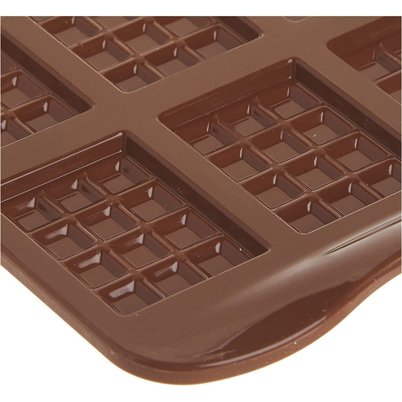 6 Moldes De Chocolate Molde Barra Chocolate Silicona Barrita Marrón