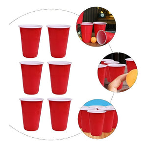 100 Vasos Plasticos Vaso Desechable Grande Bicolor 16 Oz