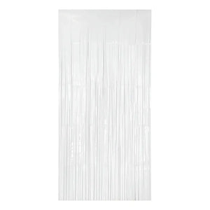 Guirnalda Cortina Metálicas Cortina De Cumpleaño Blanco 2x1m Blanco 101067