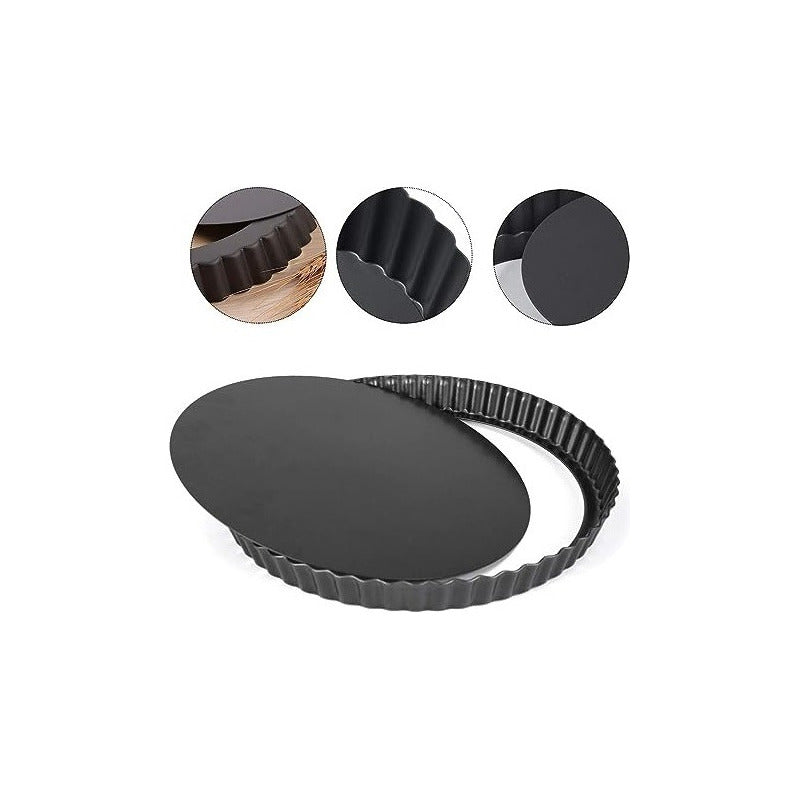 Pack X2 Molde Desmontable Moldes Desmontables Moldes 22cm Gris Oscuro