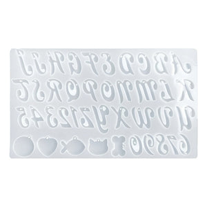 X2 Molde Silicona Moldes Resina Letra Molde De Silicona 41