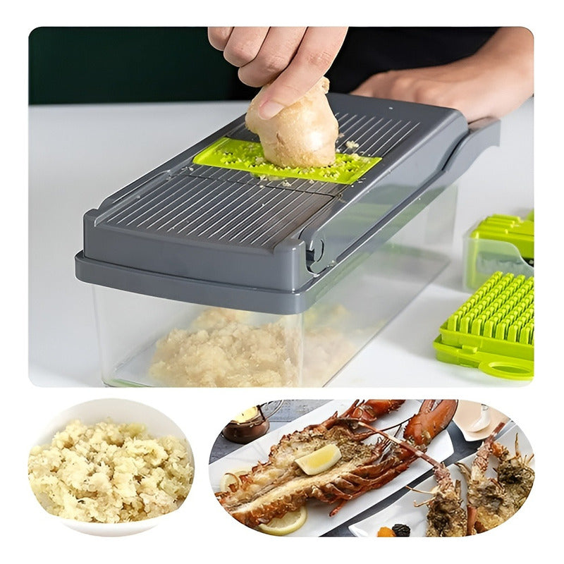 Cortadora De Verduras Picadora De Verduras Manual Pica 14pcs Al Azar