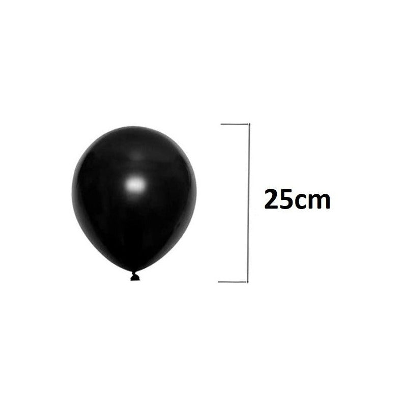 Pack X25 Set De Cumpleaños Globos Cumpleaños Globos Negro Negro 100935
