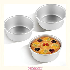 Molde Queque Redondo Fijo Molde Torta Molde Queques Aluminio 16x8cm Moldes Pequeños Para Tartas Redondas Suministros Para Hornear Moldes Redondos Para Queques Molde De Aluminio Pasteleriuscl Plateado