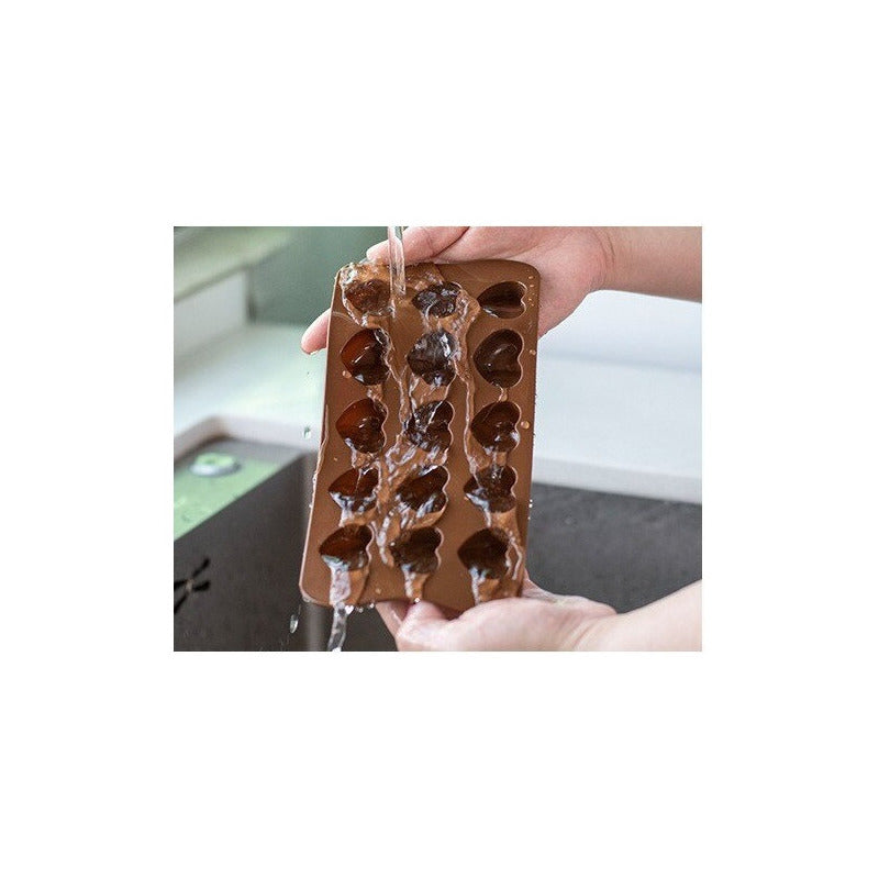 Moldes Para Chocolates Moldes Chocolates Corazon Silicona Marrón