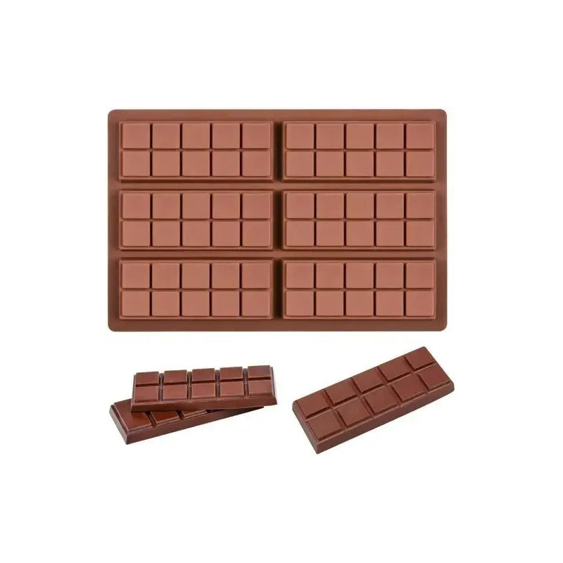 2 Moldes De Chocolate Moldes Barra De Chocolate Silicona 066 Bordó