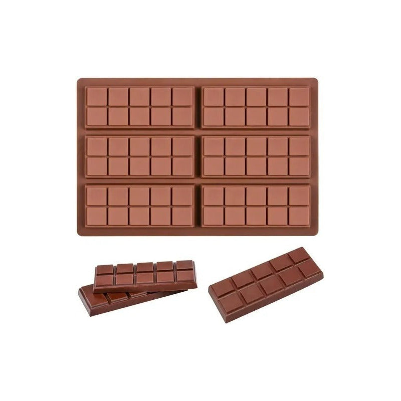 Moldes De Chocolate Moldes Barra De Chocolate Silicona 6066 - Marrón