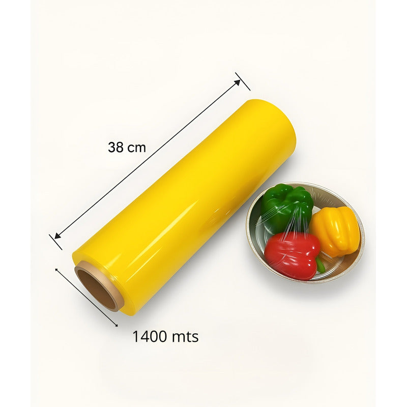 Papel Film Alusa Para Alimentos Alusa Cocina Rollo 38x1400mt Film Alusa Plastica 38x1400mts