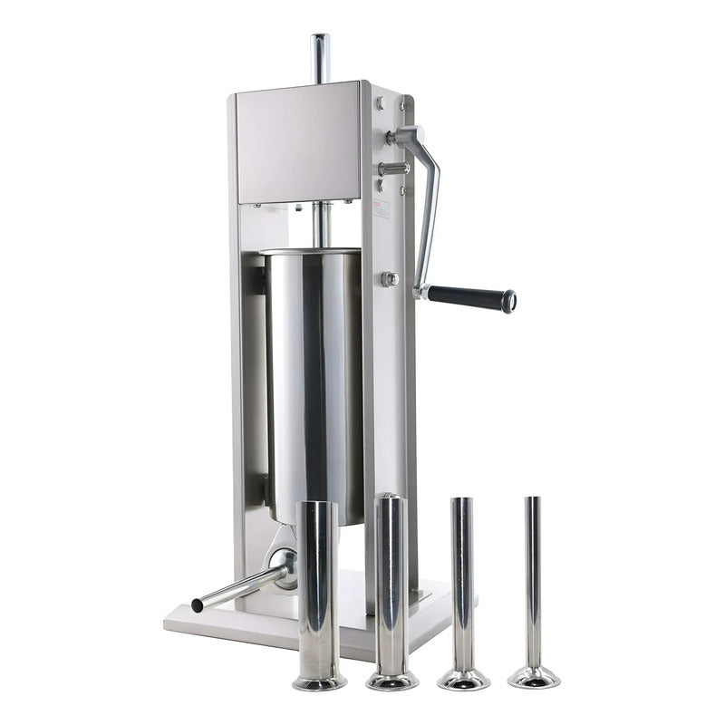 Embutidoras Manual Embutidora Vertical Acero Inoxidable 12l Plateado