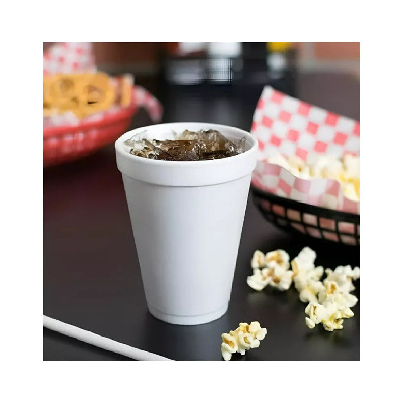 1000 Vasos Desechable Vasos Plumavit Termico Vaso 10oz/296ml Blanco / Vaso Plumavit 10oz