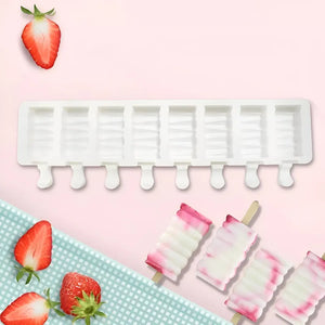 Moldes De Silicona Para Helados Molde Paletas Helado 8c 446 Blanco