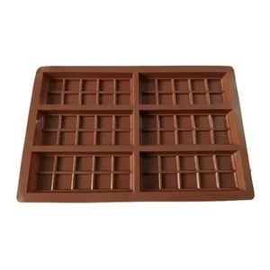Moldes De Chocolate Moldes Barra De Chocolate Silicona 6066 Molde Para Barras De Proteína Cavidades Rectangulares Medianas Molde Antiadherente Para Hornear Bandeja Rectangular Pasteleriuscl Marrón