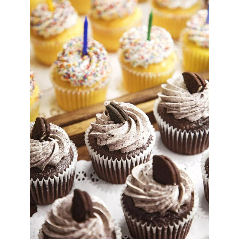 Pack X2 Molde Cupcakes Molde 12 Magdalena Molde Muffin 12 Multicolor