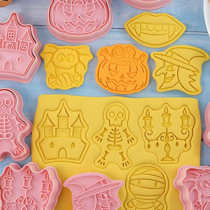 8 Moldes Galletas Halloween Cortadores De Galletas Cortador