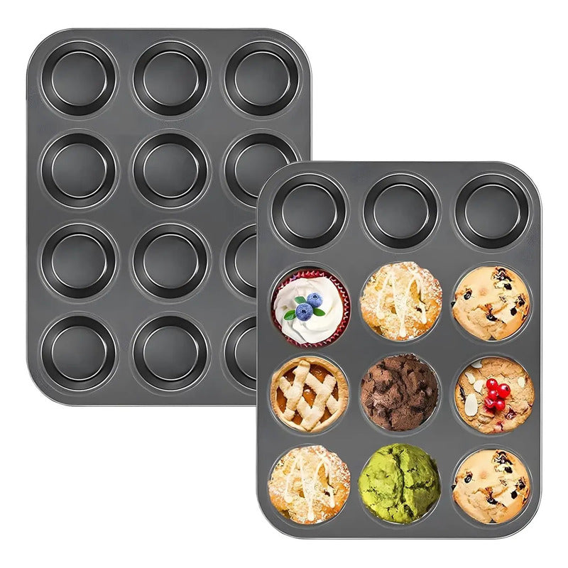 Molde 12cupcakes Molde Cupcake Molde Muffin Gris Reposteria Molde Para Tortas Molde Para Queque Insumos Reposteria Moldes Para Brownie Pasteleriacl 32089 Negro - 32089