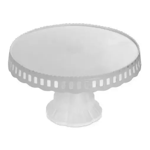 Base De Torta Base Torta Base Plato Porta Torta 32 Cm Blanco Blanco Sin Tapa