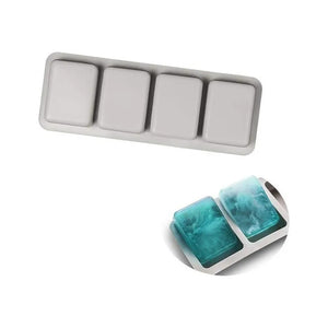 Moldes Silicona Molde De Silicona De Jabon Molde Jabon 4cavi Moldes De Silicona Loción De Bombas De Baño Para Hacer Jabón Moldes De Silicona Jabon Silicona Molde De Jabon Cuadrado Pasteleriuscl Gris