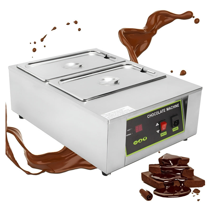 Maquina De Chocolates Fondue De Chocolate Chocolatera Doble Plateado / Maquina Chocolate Doble